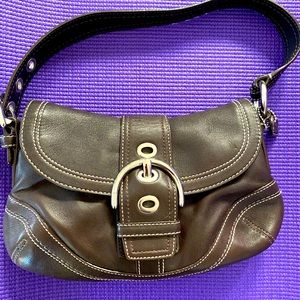Brown leather Coach Purse